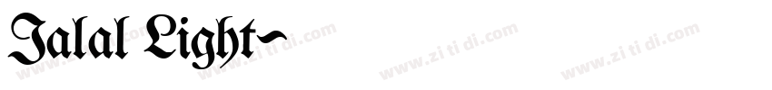 Jalal Light字体转换